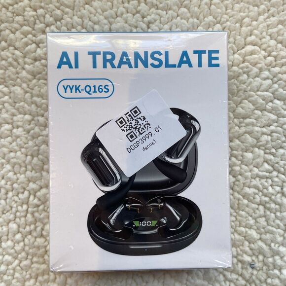 Other - AI Translate YYK-Q16S Black Wireless Earbuds with Charging Case